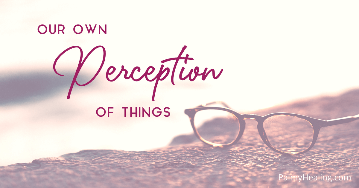 Our own perception of things